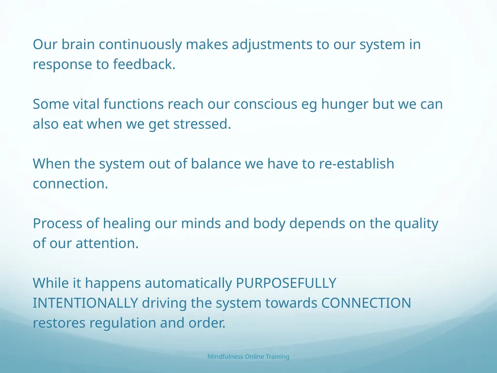 Mindfulness provides a tool for profound life - slide 37 of 103
