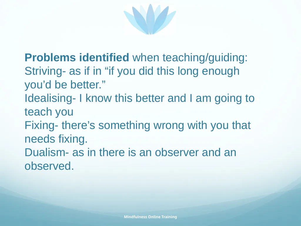 Mindfulness provides a tool for profound life - slide 94 of 103