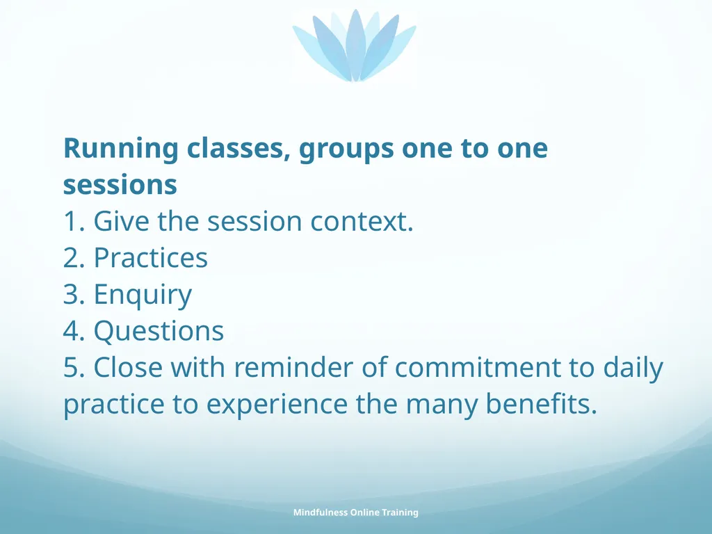 Mindfulness provides a tool for profound life - slide 79 of 103