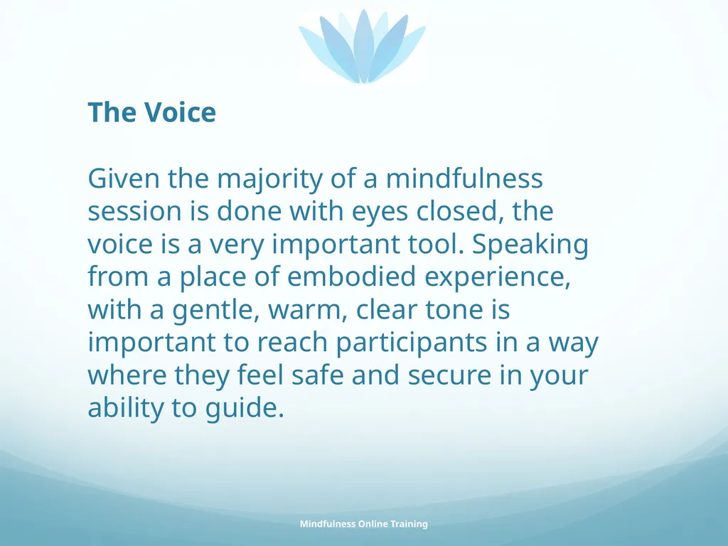 Mindfulness provides a tool for profound life - slide 98 of 103