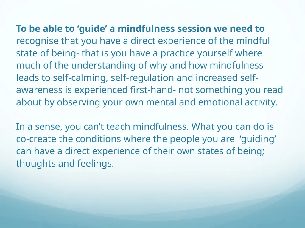 Mindfulness provides a tool for profound life - slide 3 of 103