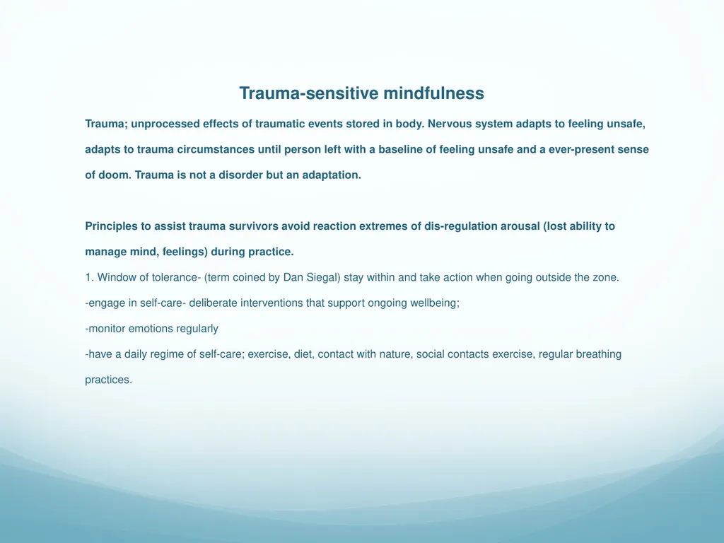 Mindfulness provides a tool for profound life - slide 68 of 103