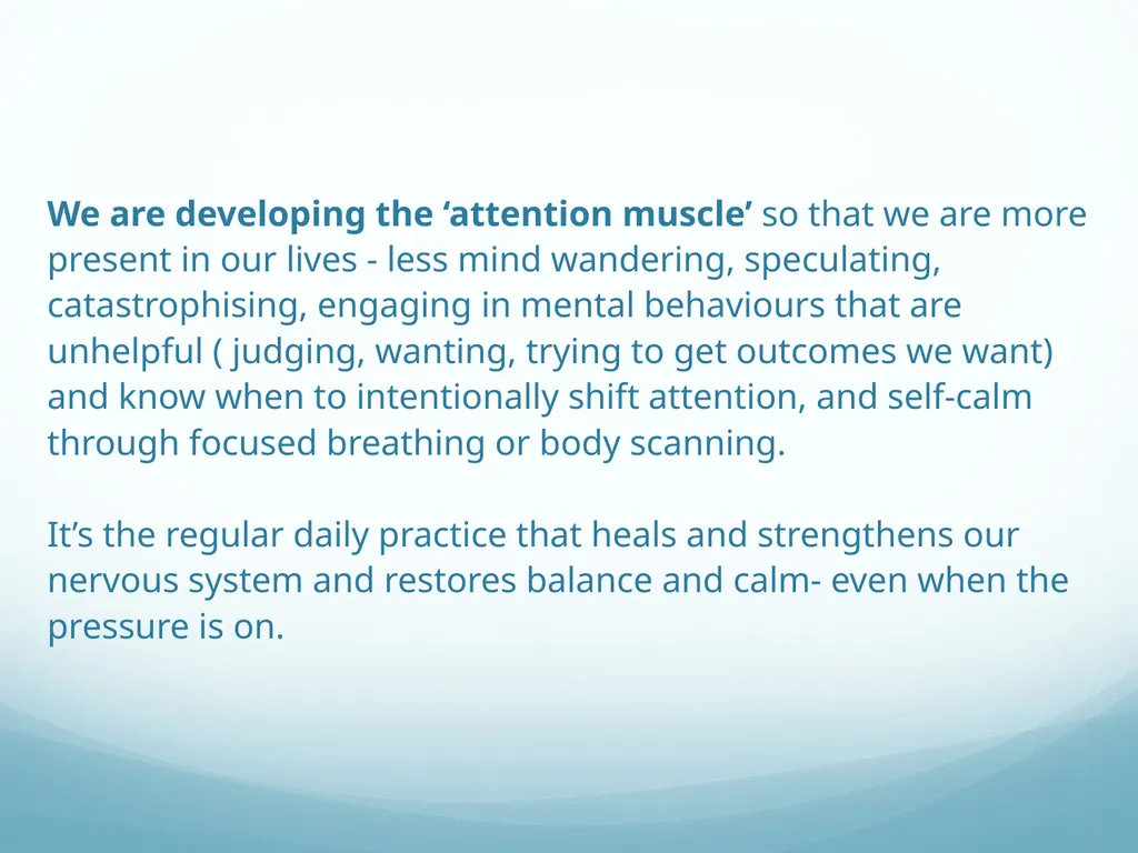 Mindfulness provides a tool for profound life - slide 7 of 103
