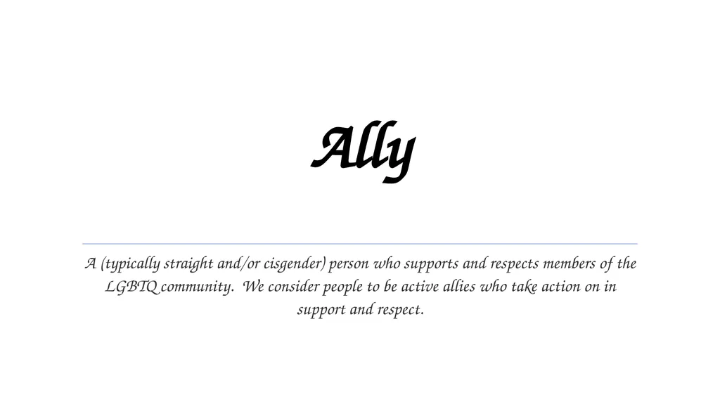 Cisgender When you personal identity and gender - slide 11 of 20