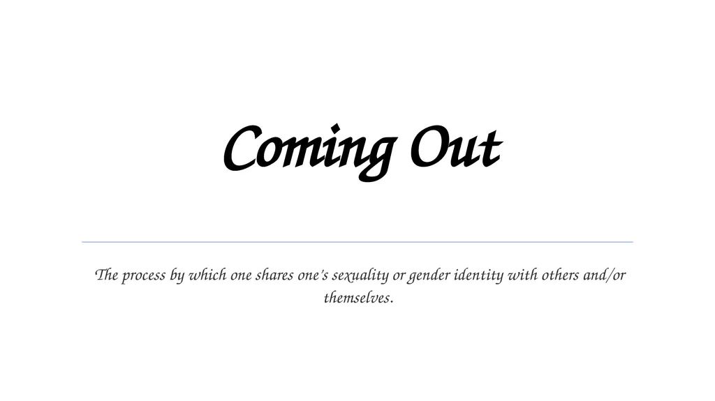 Cisgender When you personal identity and gender - slide 14 of 20