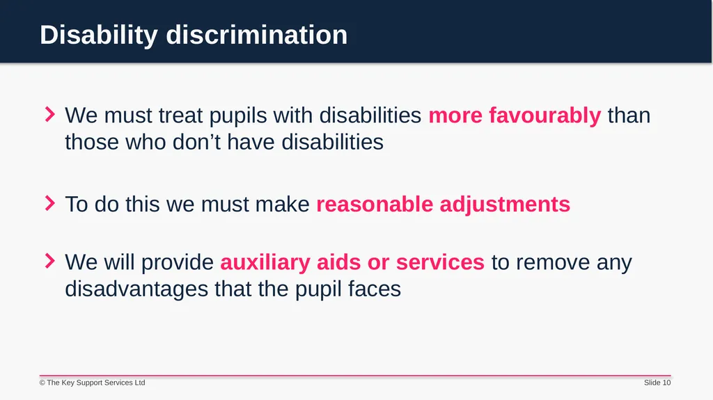 The Equality Act 2010 Staff briefing - slide 10 of 14