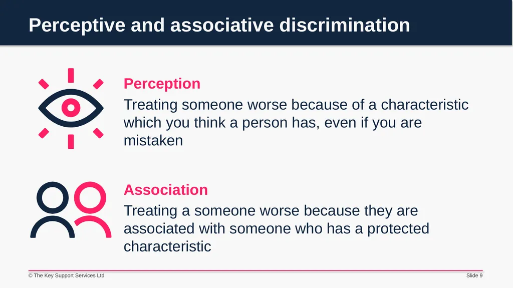 The Equality Act 2010 Staff briefing - slide 9 of 14