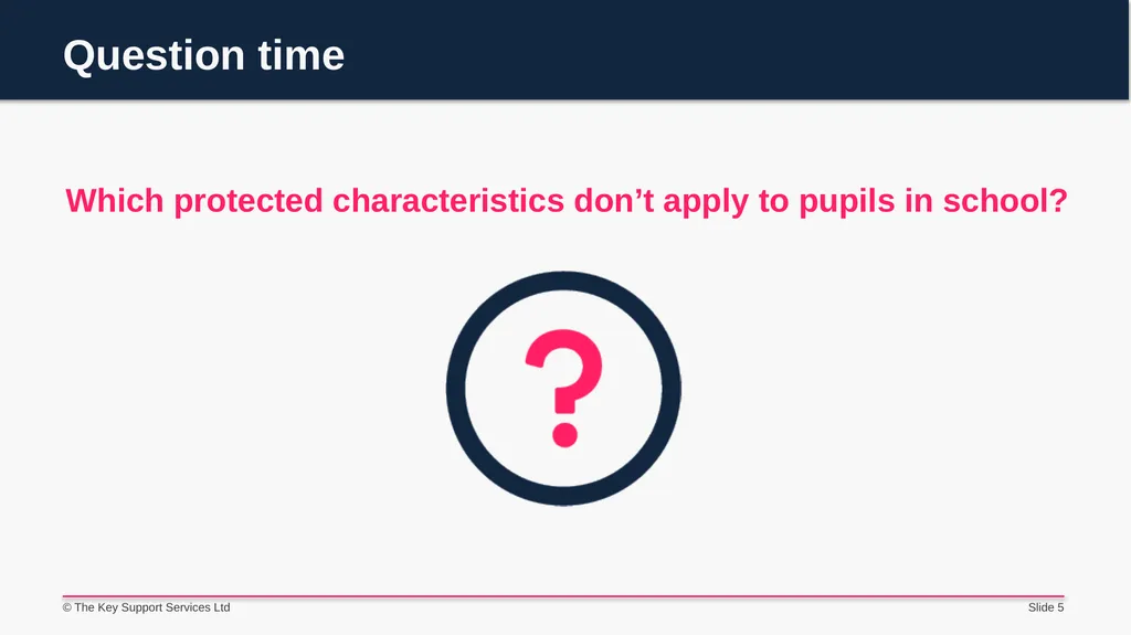 The Equality Act 2010 Staff briefing - slide 5 of 14