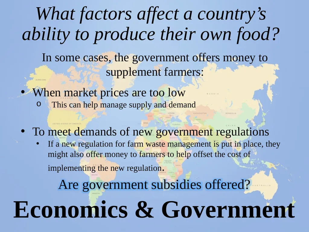 Farming Around the World Do farms vary throughout - slide 20 of 21