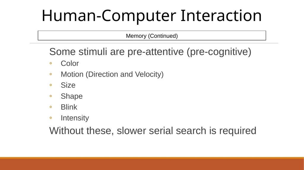 Human-Computer Interaction The Human - slide 22 of 44