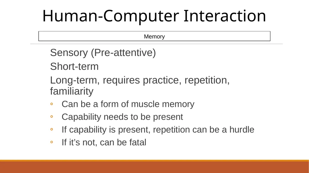 Human-Computer Interaction The Human - slide 20 of 44