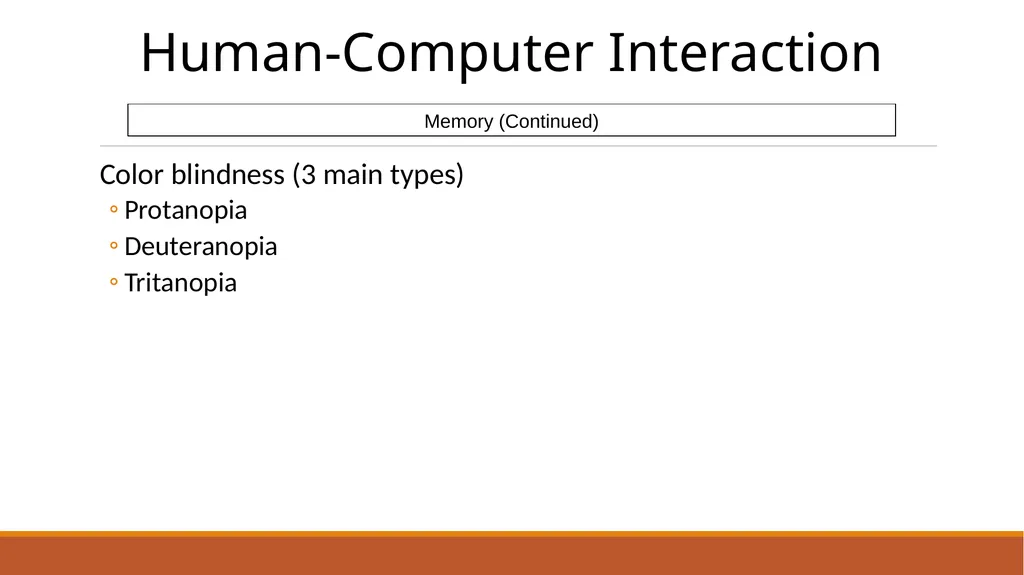 Human-Computer Interaction The Human - slide 30 of 44