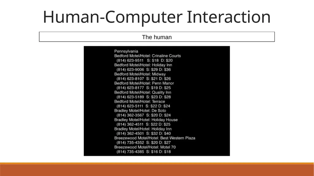Human-Computer Interaction The Human - slide 7 of 44
