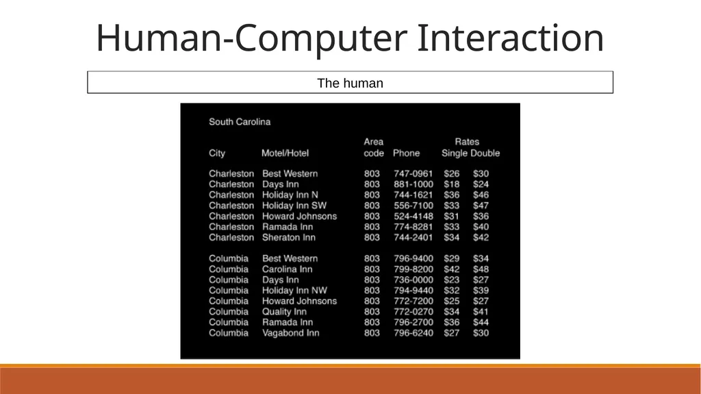 Human-Computer Interaction The Human - slide 8 of 44