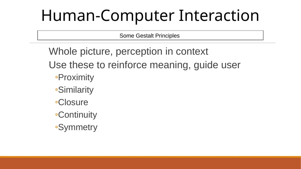 Human-Computer Interaction The Human - slide 14 of 44
