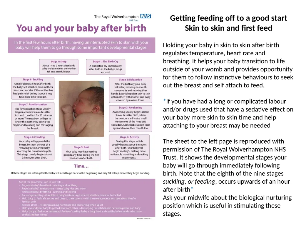 Infant Feeding Workshop Welcome Infant Feeding - slide 8 of 21