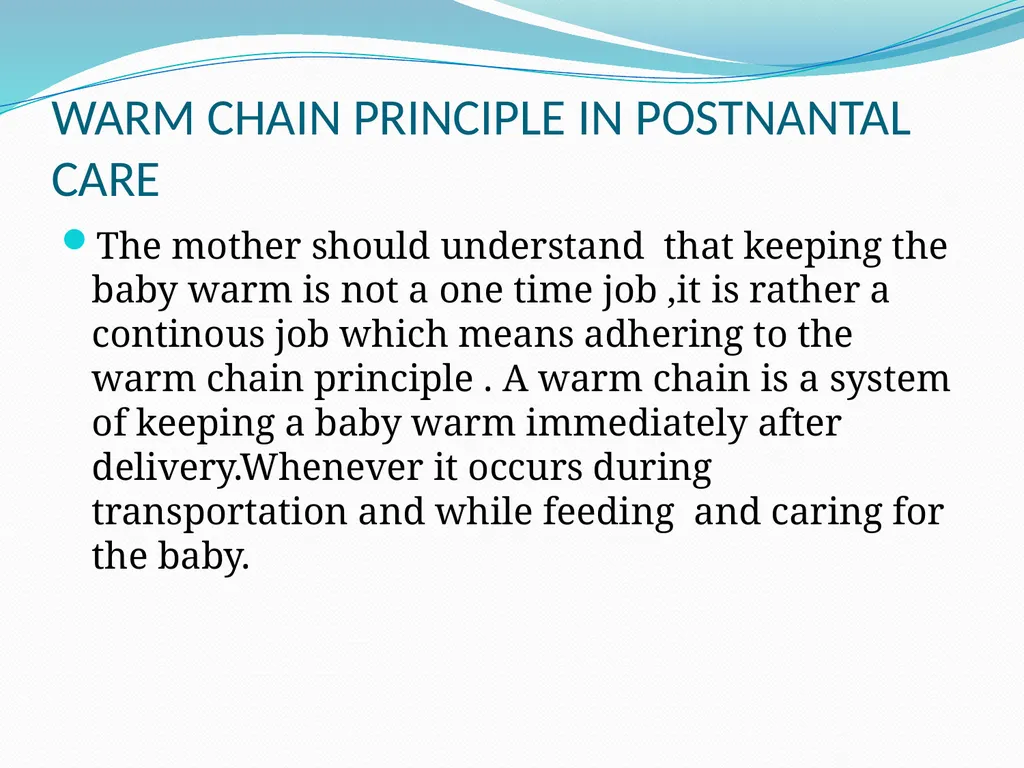 MANAGEMENT OF NORMAL PUERPERIUM Mrs. Preeti - slide 40 of 42