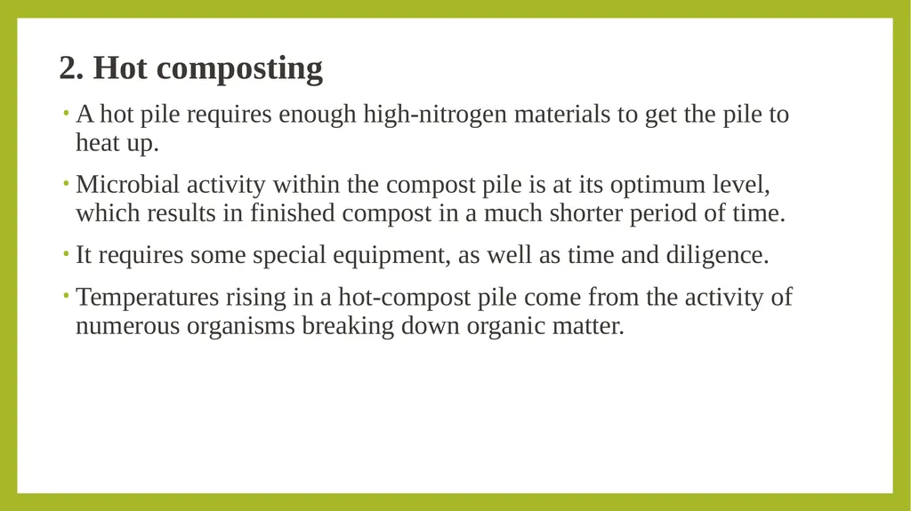 What is compost? Compost is organic matter that - slide 5 of 34