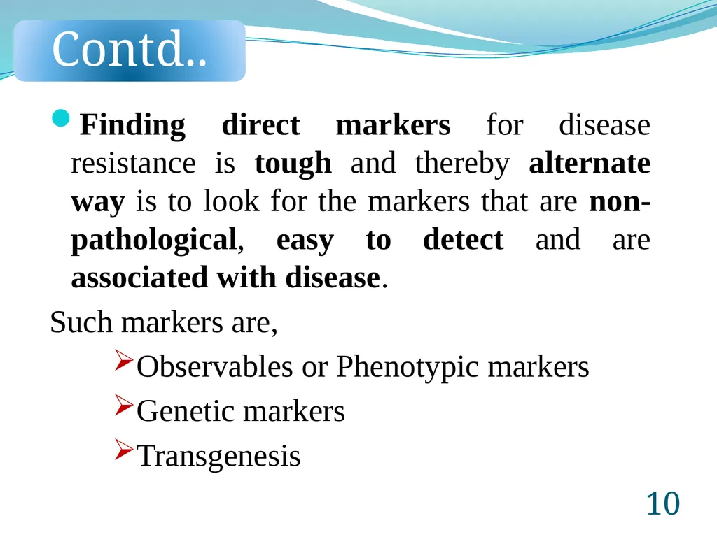 Introduction to Breeding for Disease Resistance - slide 10 of 16