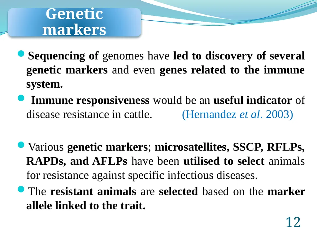 Introduction to Breeding for Disease Resistance - slide 12 of 16