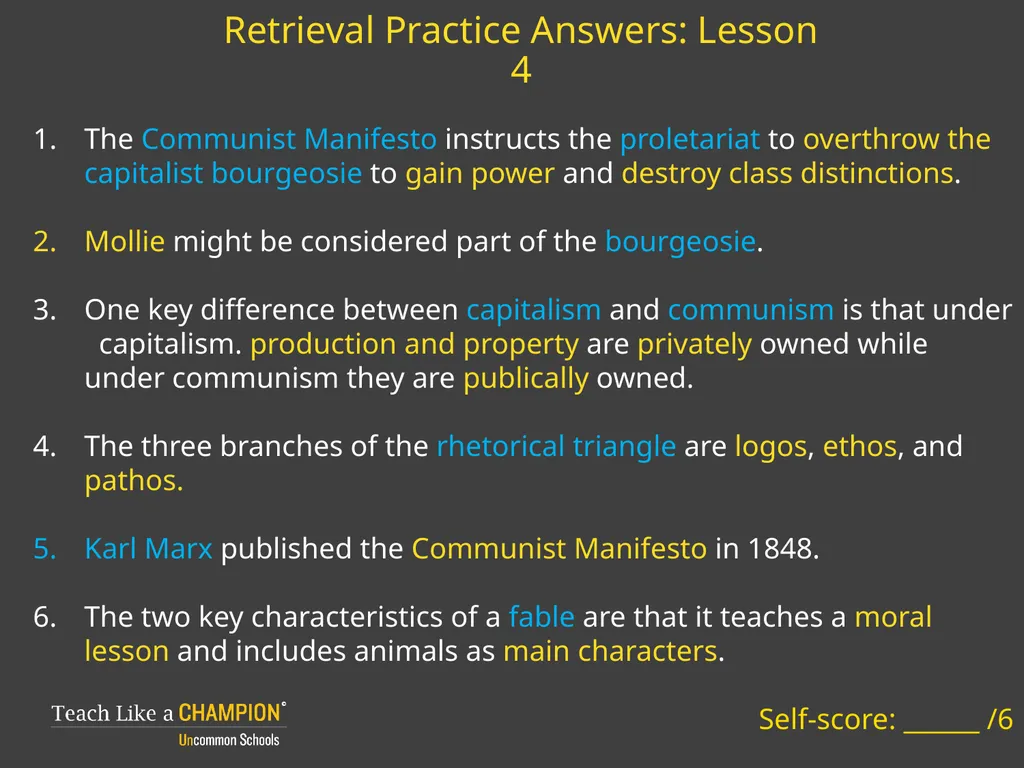 Retrieval Practice Animal Farm Retrieval Practice: - slide 3 of 20