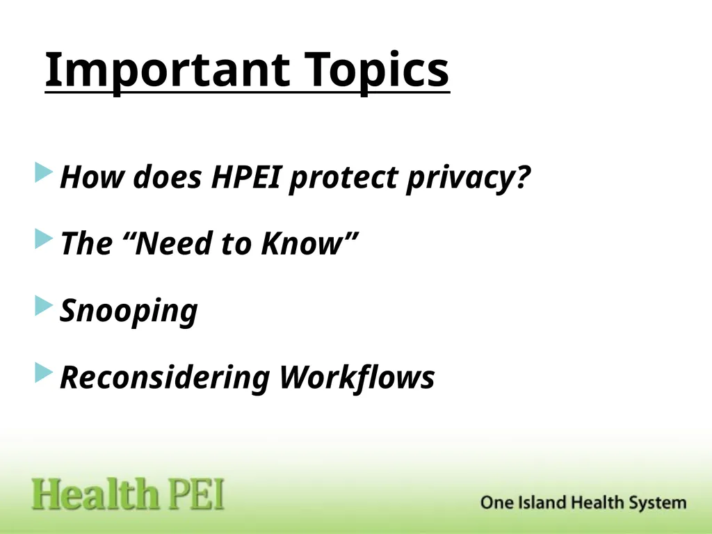 Snooping & the ‘Need to Know’ Presented to: All - slide 2 of 12