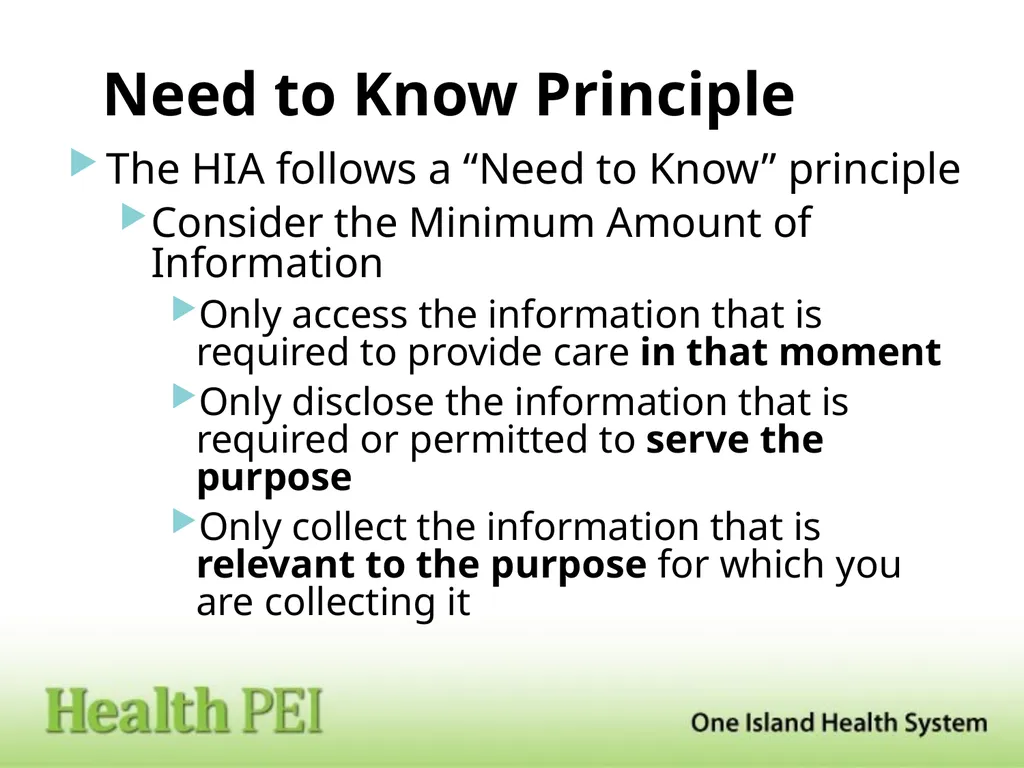 Snooping & the ‘Need to Know’ Presented to: All - slide 5 of 12