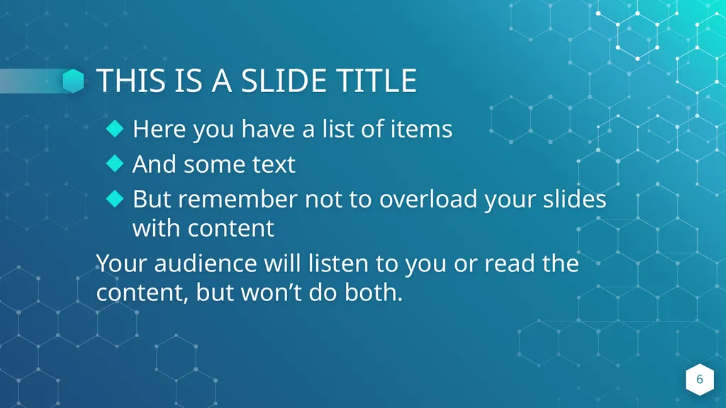 THIS IS YOUR PRESENTATION TITLE INSTRUCTIONS FOR - slide 6 of 39