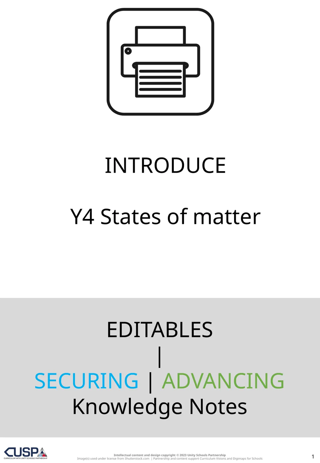 EDITABLES | SECURING | ADVANCING Knowledge Notes 1 - slide 1 of 13