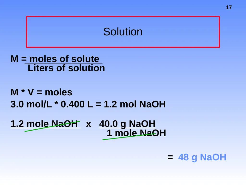 Solutions Why does a raw egg swell or shrink when - slide 17 of 39