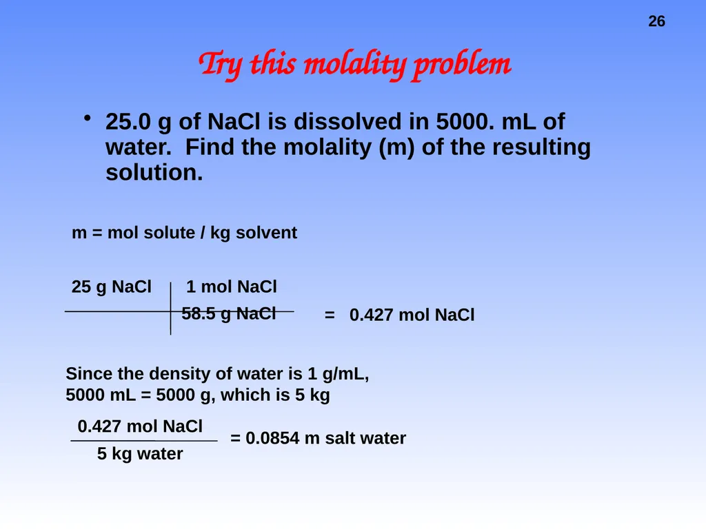 Solutions Why does a raw egg swell or shrink when - slide 26 of 39