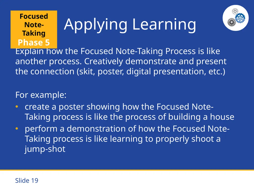 Focused Note-Taking Five Steps to Success Purpose - slide 19 of 19