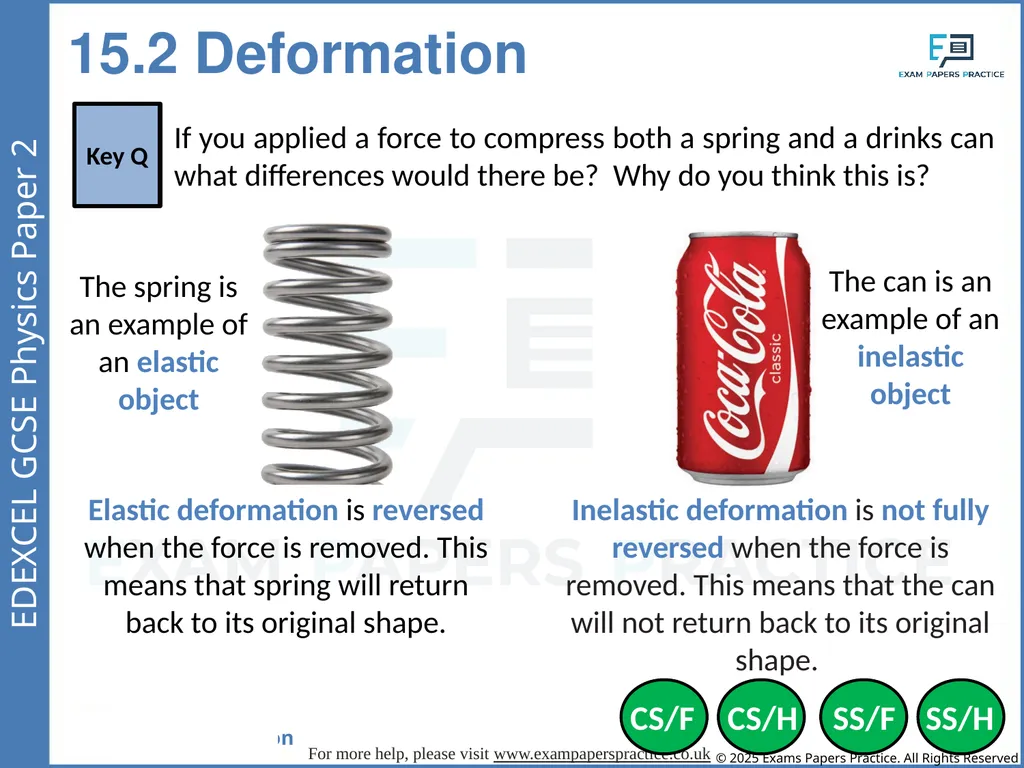 Forces and Matter Paper 2 If you applied a force - slide 3 of 33