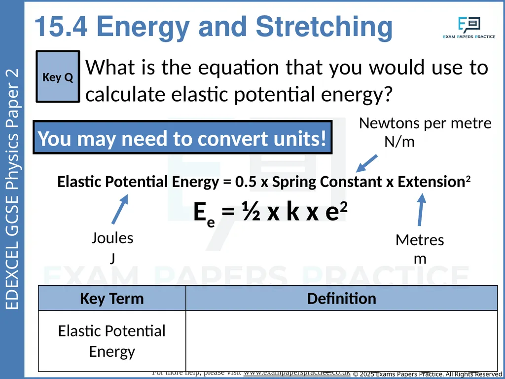 Forces and Matter Paper 2 If you applied a force - slide 10 of 33