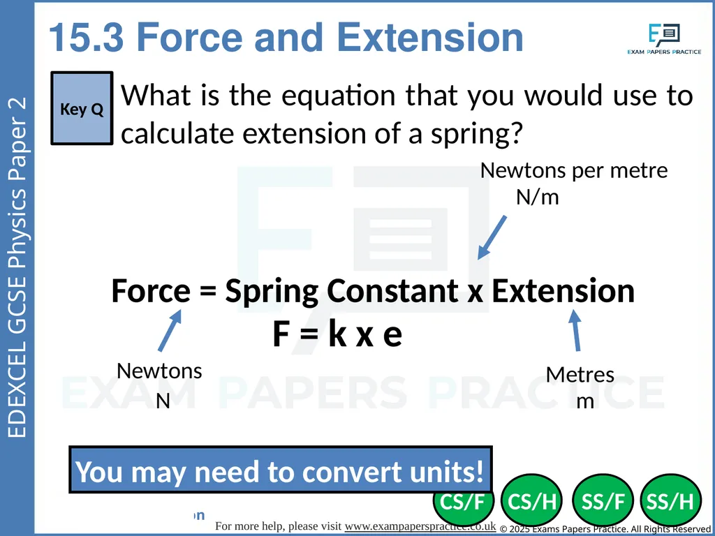 Forces and Matter Paper 2 If you applied a force - slide 5 of 33