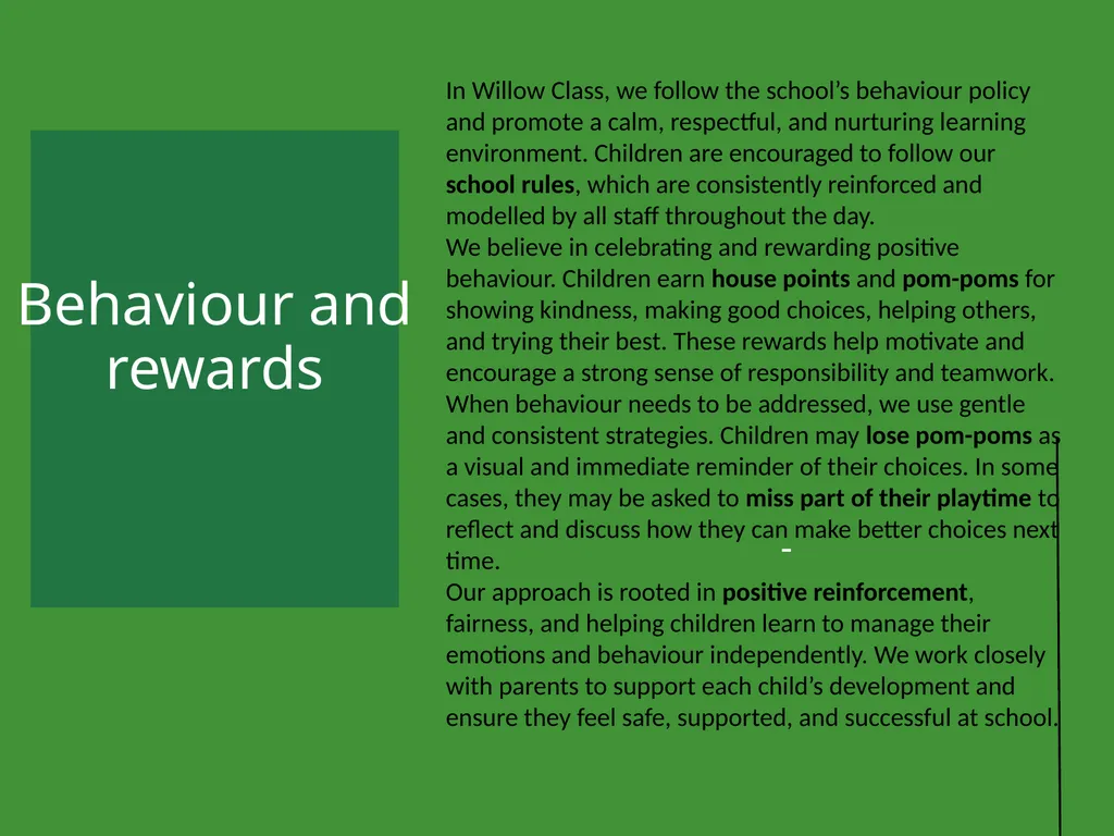 Parents' Information Session for New Starters - slide 15 of 21