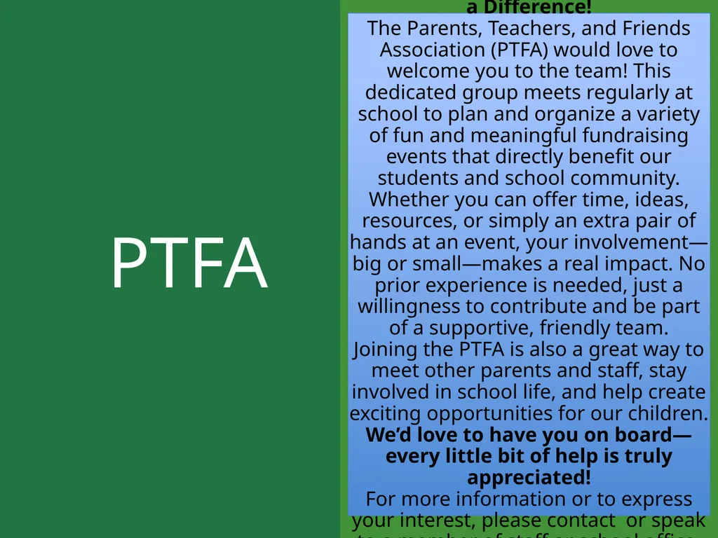 Parents' Information Session for New Starters - slide 16 of 21