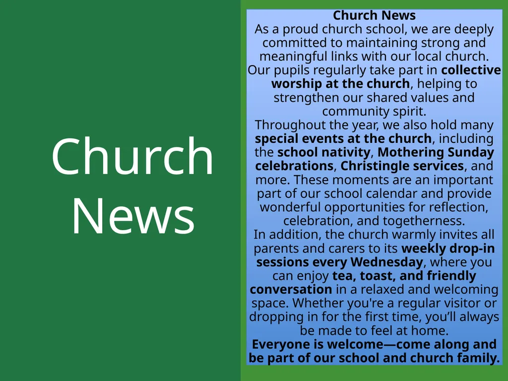 Parents' Information Session for New Starters - slide 17 of 21