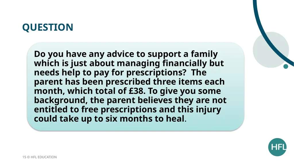 HFL Education Briefing: Socio-economic - slide 15 of 22