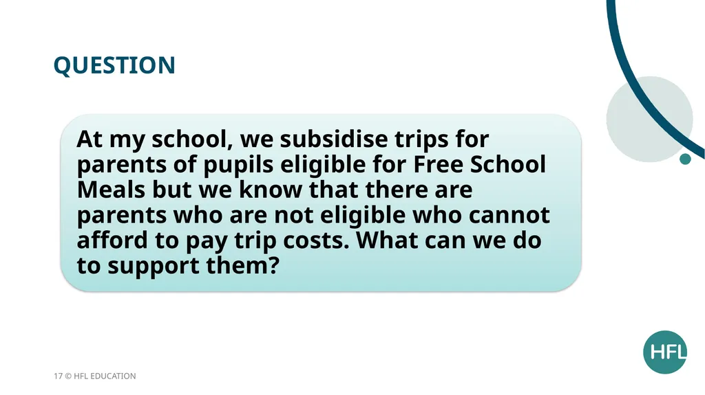 HFL Education Briefing: Socio-economic - slide 17 of 22