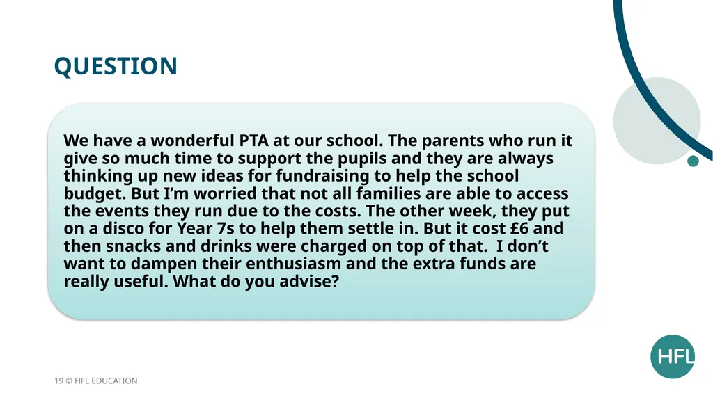 HFL Education Briefing: Socio-economic - slide 19 of 22