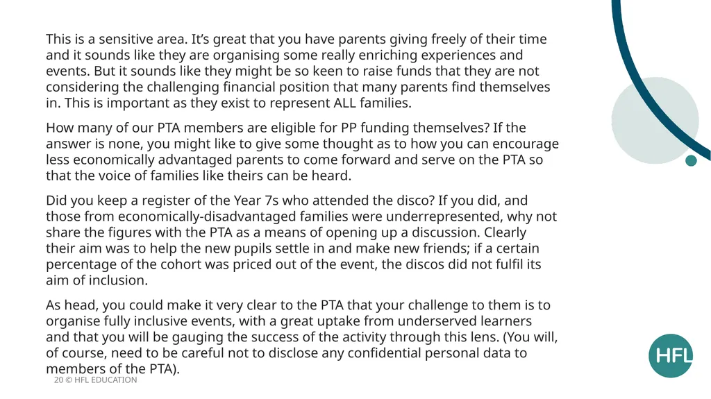 HFL Education Briefing: Socio-economic - slide 20 of 22