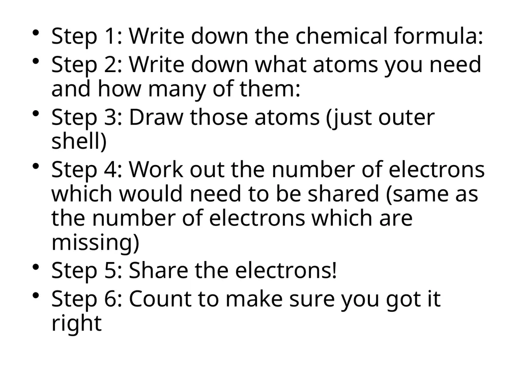 Covalent bonds When metals react with non-metals - slide 8 of 36