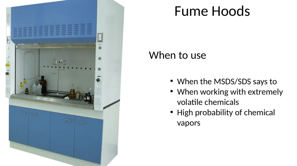 LABORATORY SAFETY TRAINING UVU College of Science - slide 13 of 46