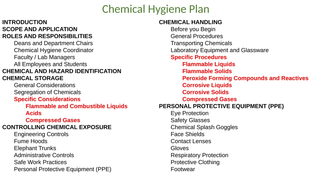 LABORATORY SAFETY TRAINING UVU College of Science - slide 7 of 46