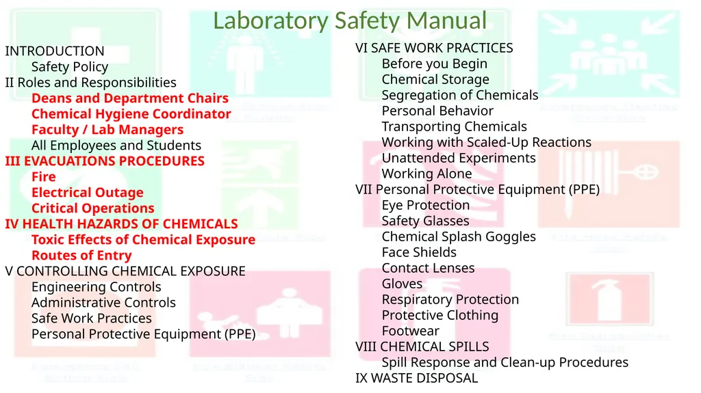 LABORATORY SAFETY TRAINING UVU College of Science - slide 5 of 46