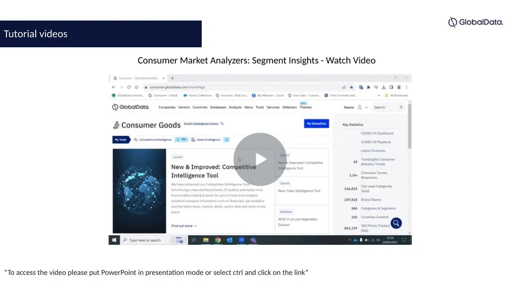 Consumer Intelligence Centre How to Guide Content: - slide 16 of 59