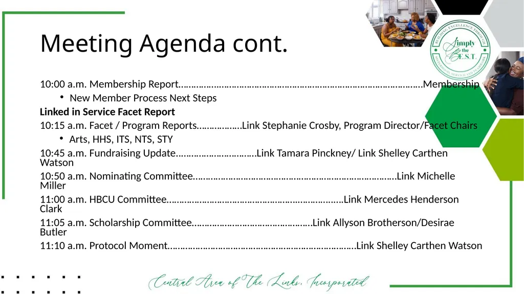 Minneapolis-St. Paul Chapter The Links, - slide 3 of 28