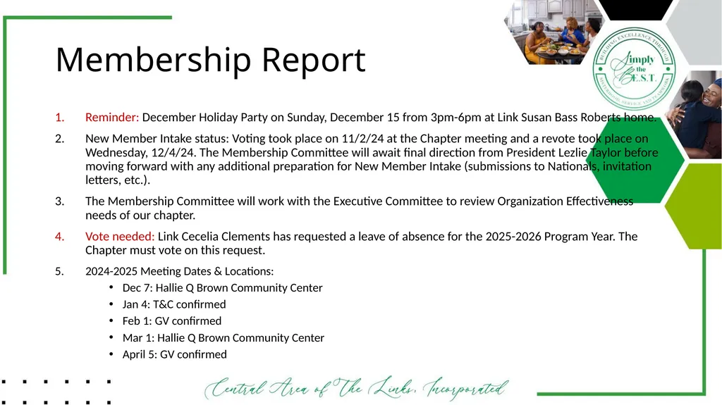 Minneapolis-St. Paul Chapter The Links, - slide 12 of 28