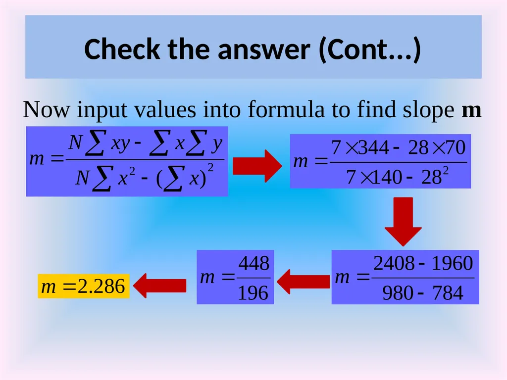 Numeracy and Data Analysis Forecasting Forecasting - slide 20 of 23